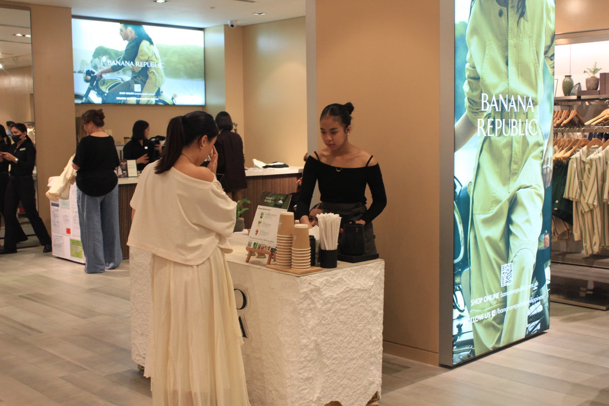 Matcha catering at a Banana Republic event