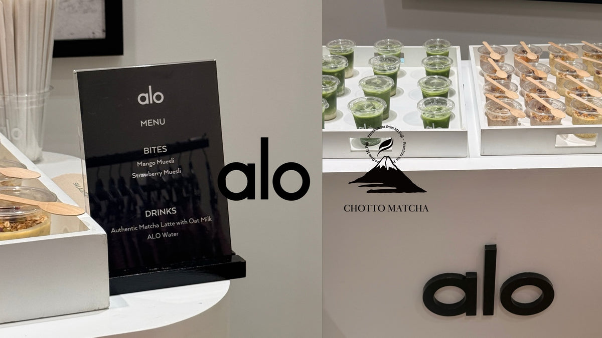 alo x Chotto Matcha collaboration